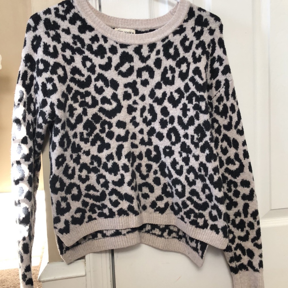 Yet Again Cheetah Print Sweater